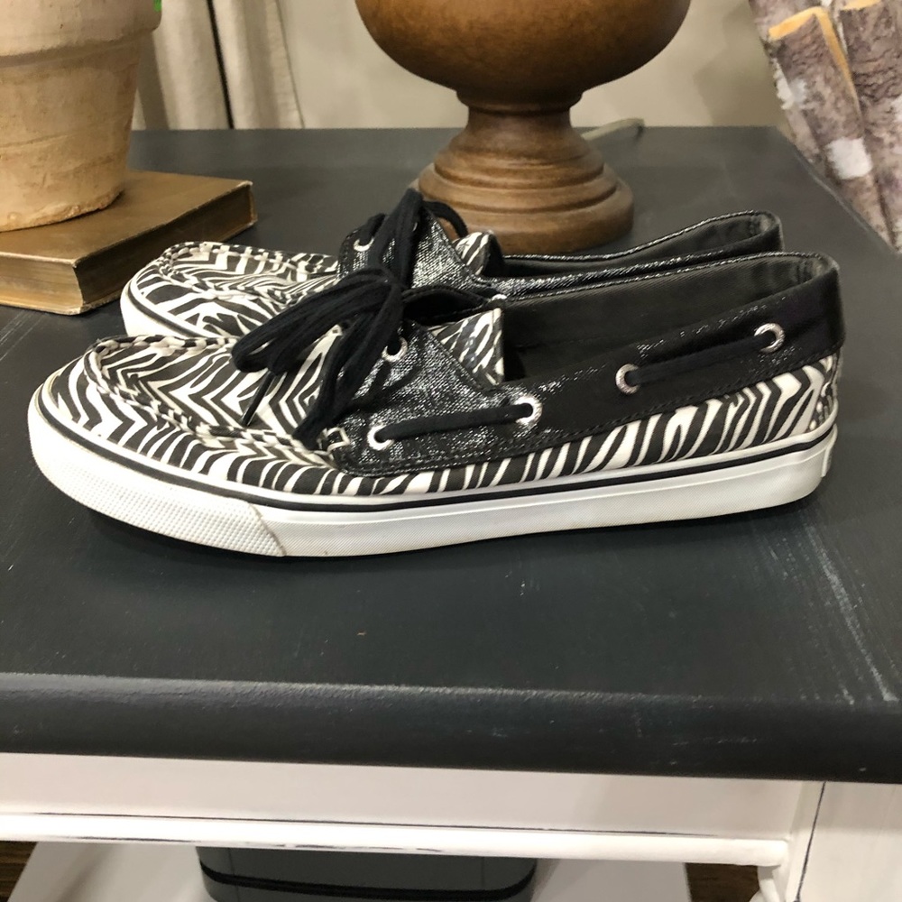 Sperry boat shoes zebra print size 9 - Picture 2 of 4